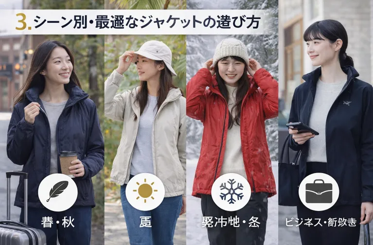 3. シーン別・最適なジャケットの選び方.webp