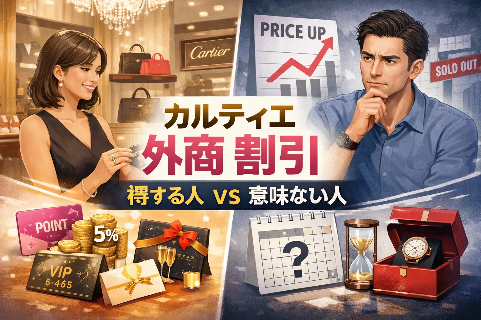 カルティエ 外商 割引はある？ 百貨店外商で「得する人」と「意味ない人」が分かれる理由を、判断できる形で解説