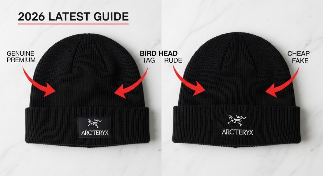 アークテリクス ビーニー 本物と偽物の見分け方2026｜光沢強すぎタグ