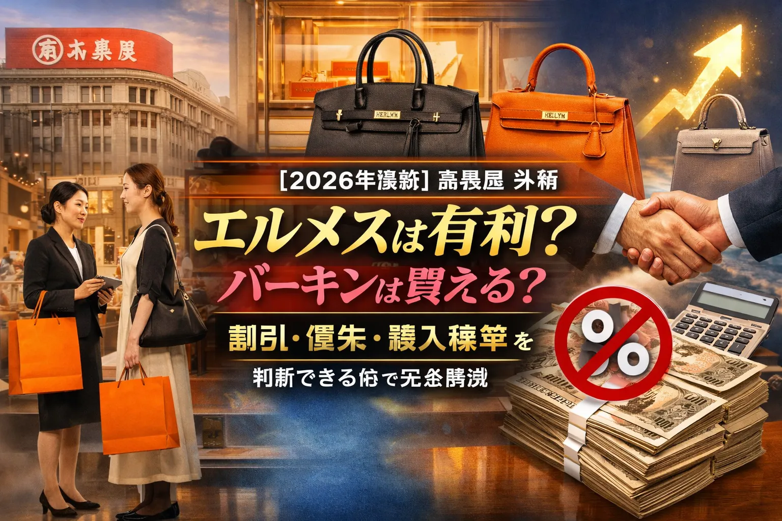【2026年最新】高島屋 外商 エルメスは有利？バーキンは買える？割引・優先・購入確率を“判断できる形”で完全解説