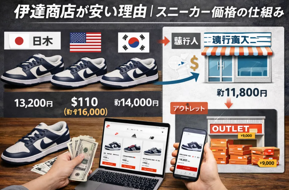 4. 伊達商店が安い理由｜スニーカー価格の仕組み.webp