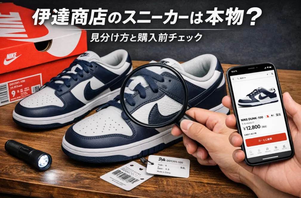 伊達商店のスニーカーは本物？偽物？購入前に知るべき評判・安い理由・見分け方を徹底解説