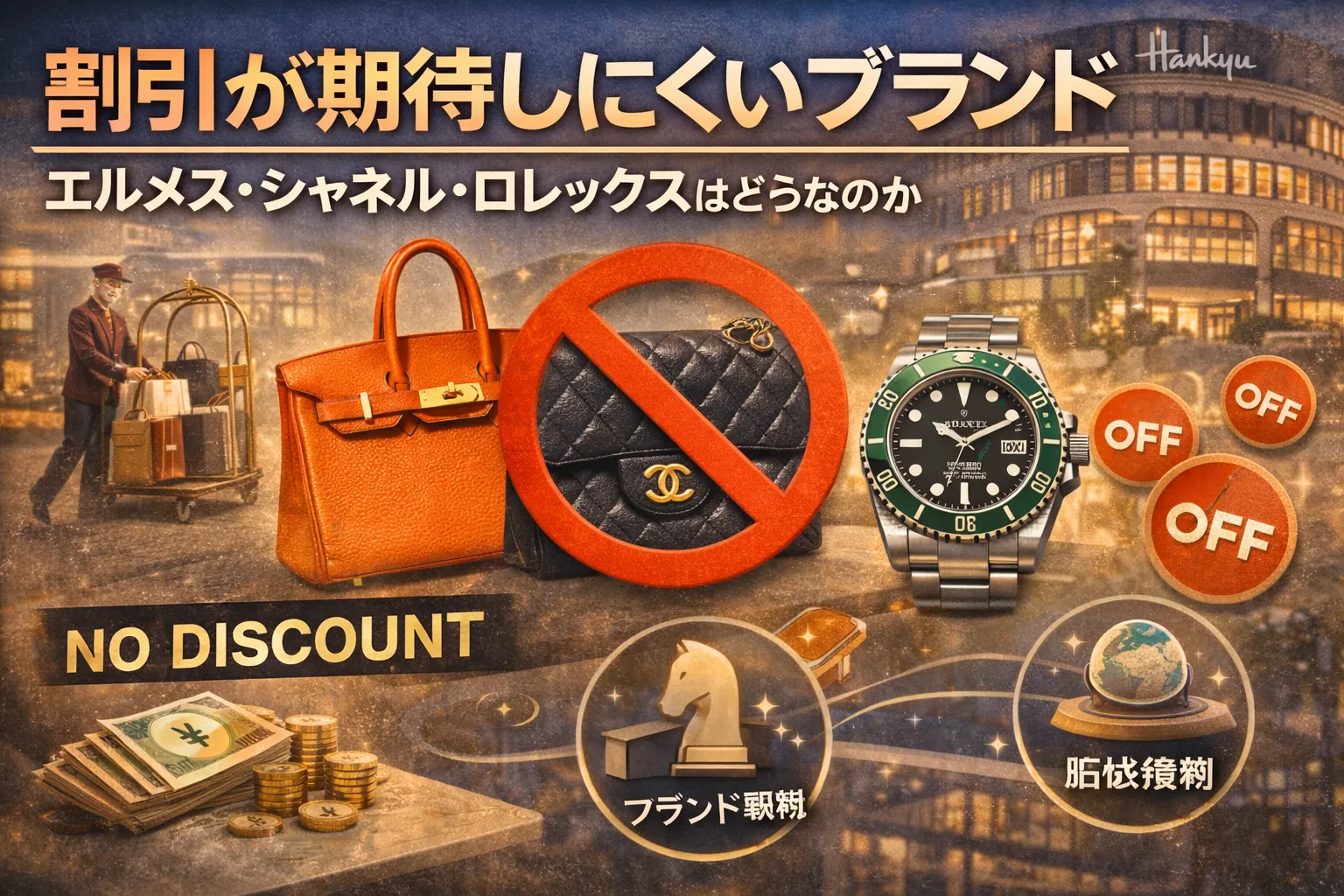 割引が期待しにくいブランド｜エルメス・シャネル・ロレックスはどうなのか.webp
