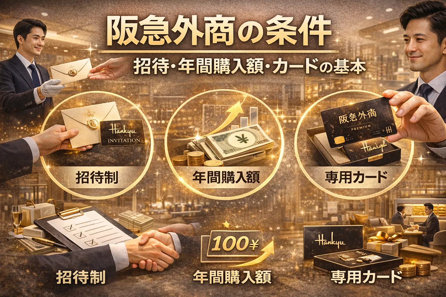 阪急外商の条件｜招待・年間購入額・カードの基本.webp