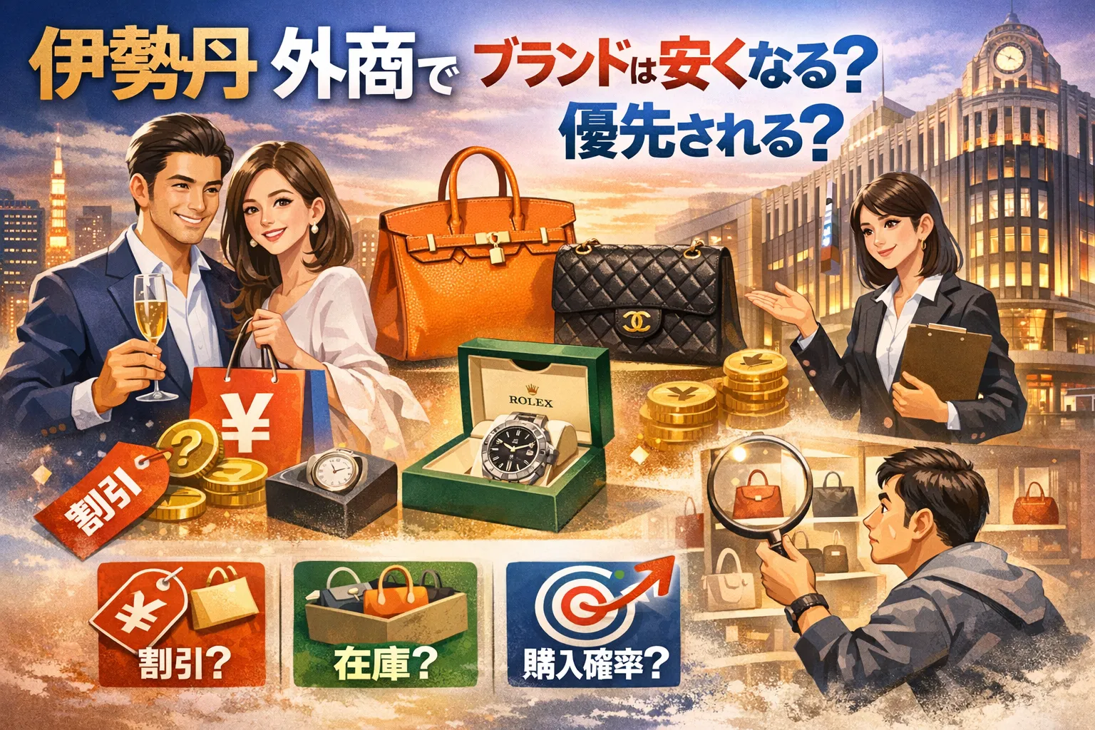 伊勢丹 外商でブランドは安くなる？優先される？ 割引・在庫・購入確率のリアルと外商が本当に向いている人を徹底解説