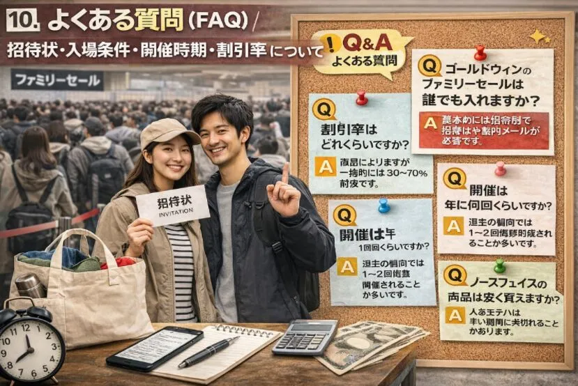 10. よくある質問（FAQ）｜招待状・入場条件・開催時期・割引率について.webp