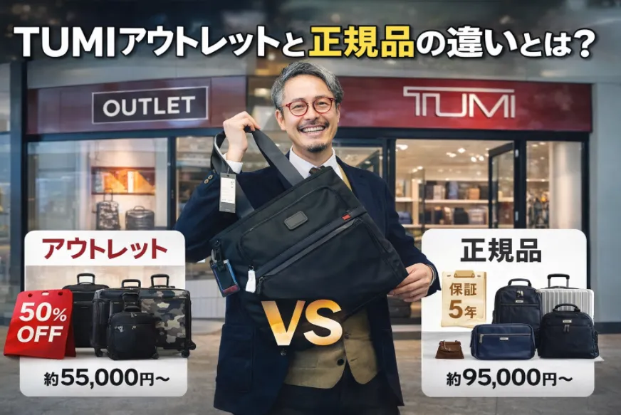 TUMIアウトレットと正規品の違いとは？品質・価格・保証の仕組みをわかりやすく解説