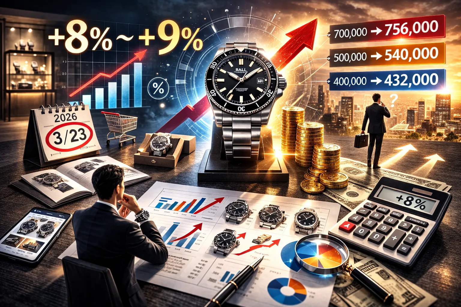 BALL WATCH 価格改定 2026の改定率｜平均 8％〜9％前後をどう読むべきか.webp