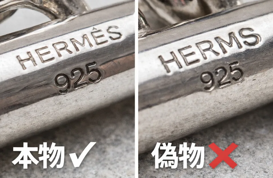 3.1 刻印（HERMÈS 925）の位置と字体.webp