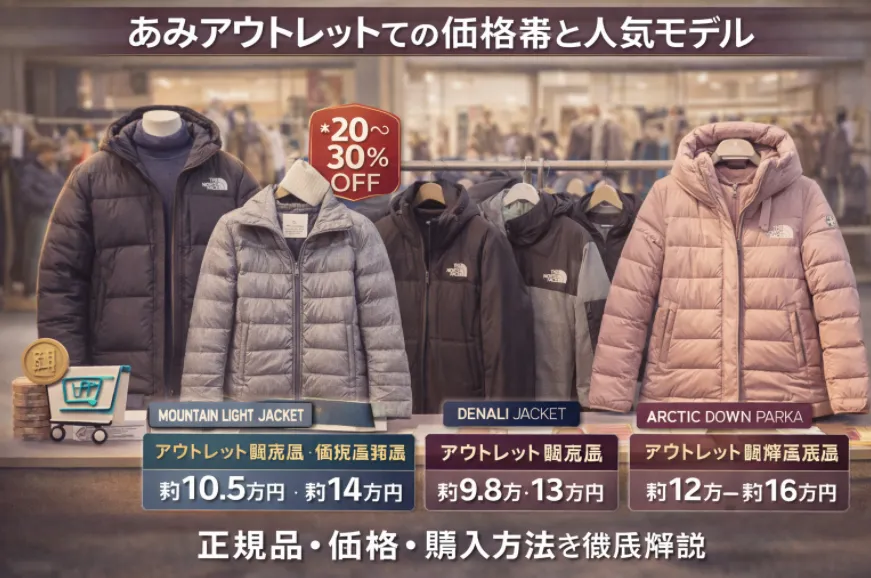 2. あみアウトレットでの価格帯と人気モデル.webp