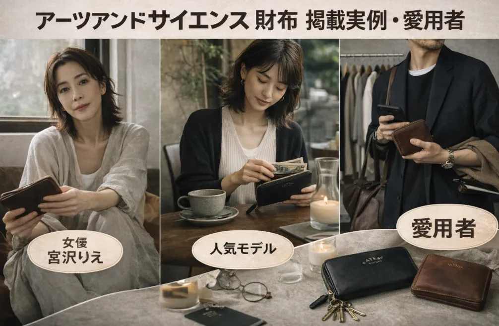2. アーツアンドサイエンス 財布の掲載実例・愛用者.webp