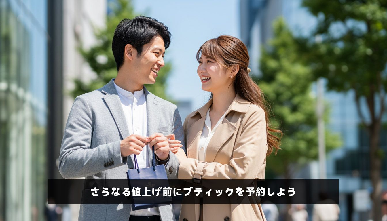 さらなる値上げ前にブティックを予約しよう