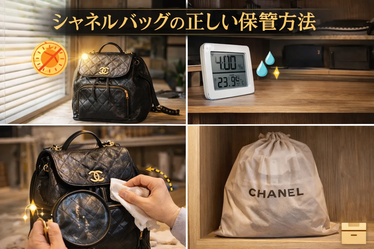 シャネルバッグの正しい保管方法.webp