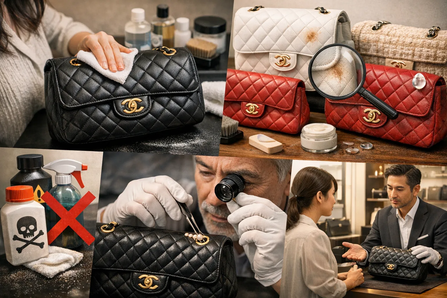 シャネル バッグ クリーニング 方法｜自宅でできる安全な手入れ・素材別ケア・NG例・プロ依頼の判断基準まで完全解説