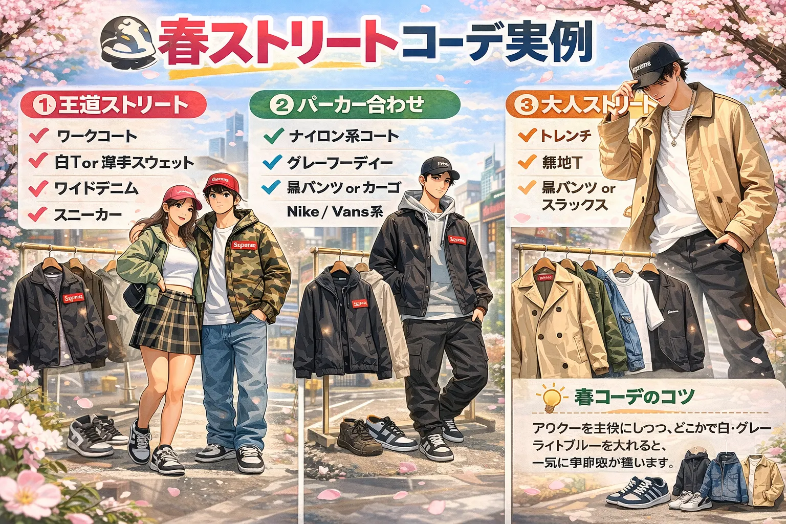 春ストリートコーデ実例.webp