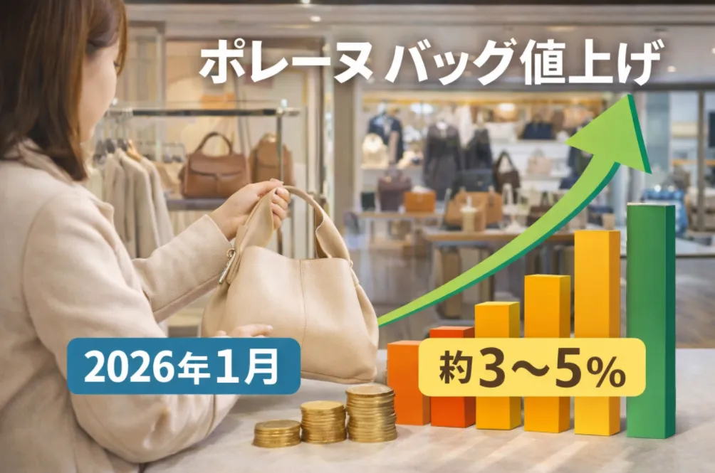 1. ポレーヌ バッグ値上げの最新情報（2026年）｜今年は約3〜5％の価格改定.webp