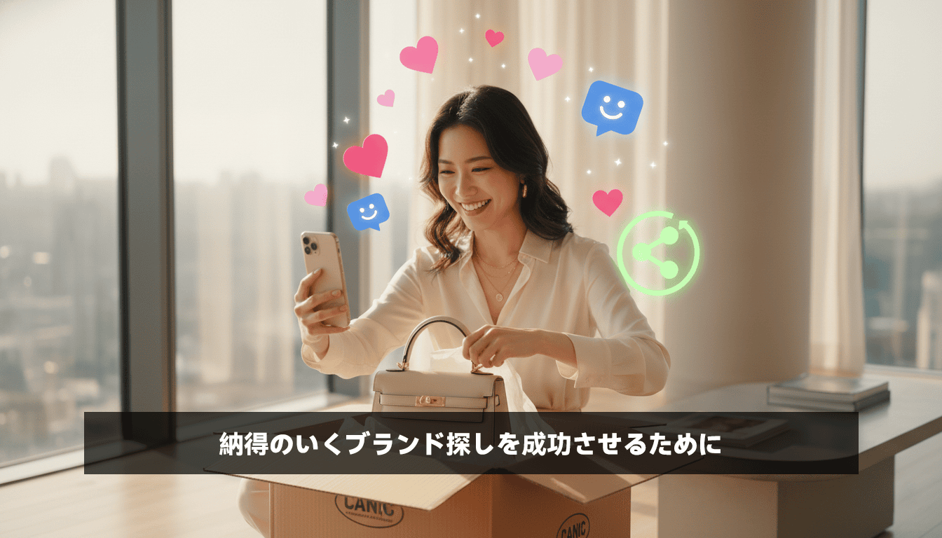 納得のいくブランド探しを成功させるために