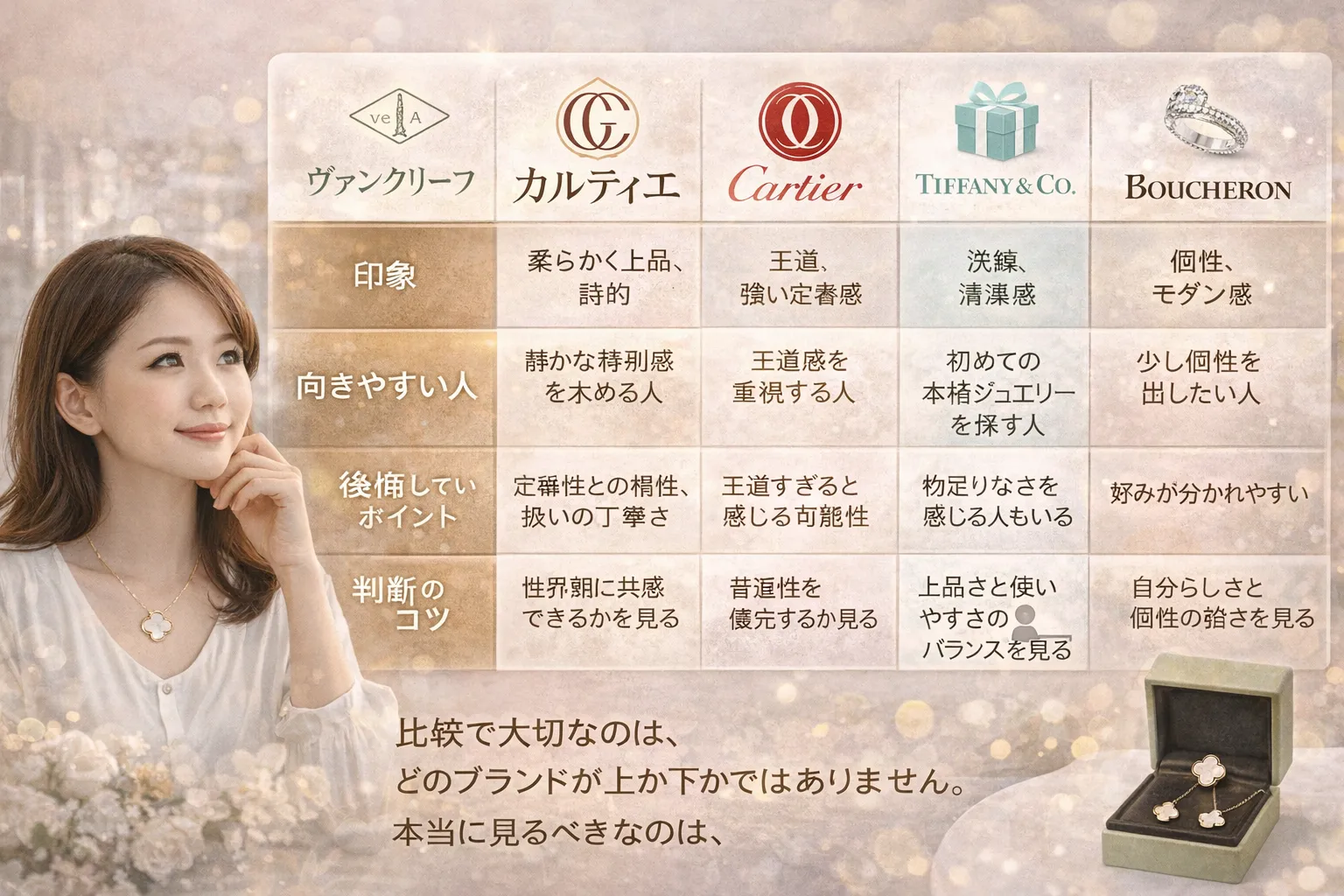 9. 比較表｜カルティエ・ティファニー・ブシュロンとどう違う？.webp