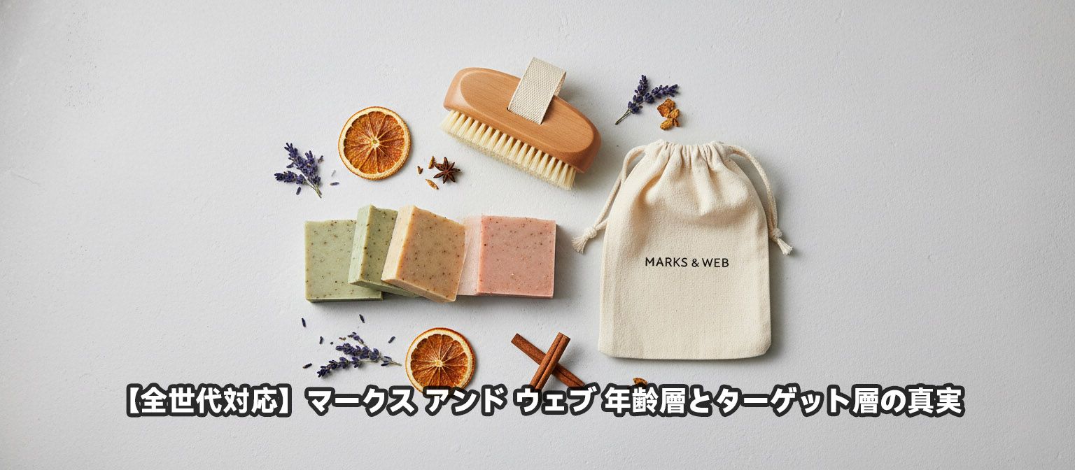 【全世代対応】マークス アンド ウェブ 年齢層とターゲット層の真実