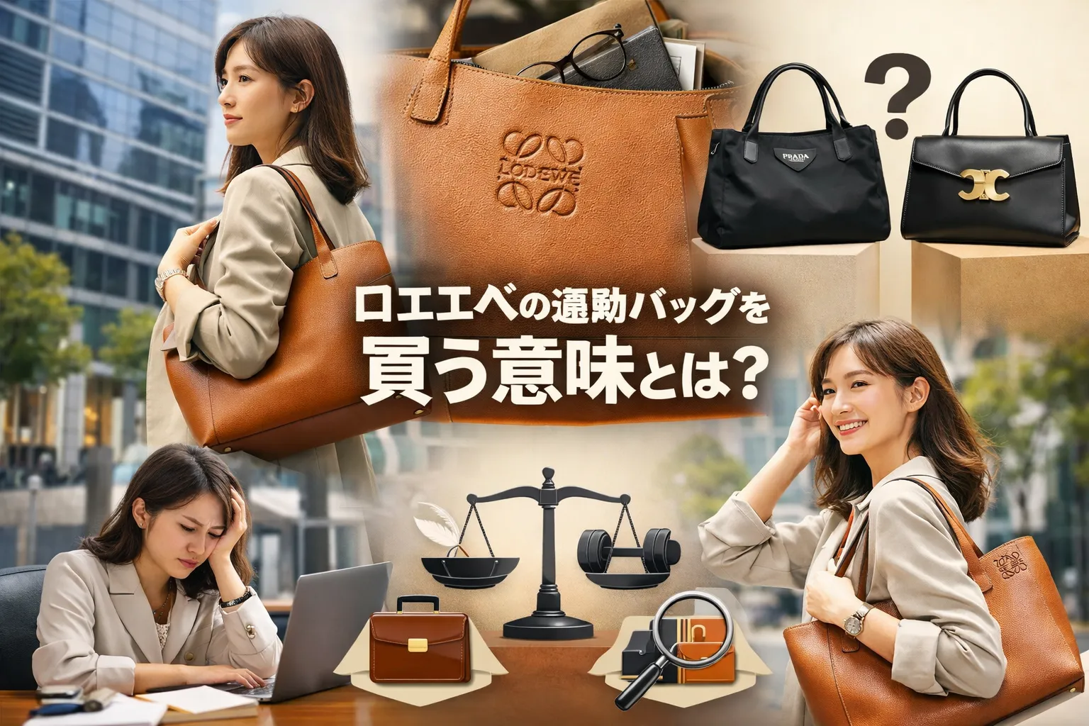 ロエベの通勤バッグを買う意味とは？高いのに選ばれる理由・後悔する人と満足する人の違い・実用性と他ブランド比較まで徹底解説