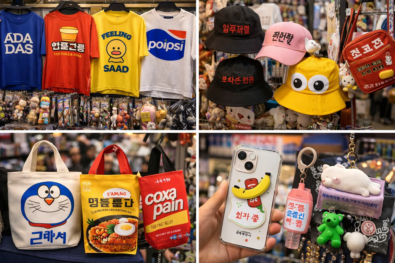東大門で見つかる代表的なパロディ系アイテム.webp