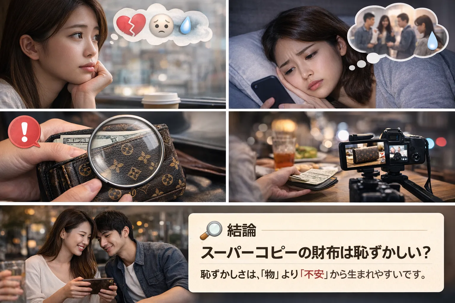 結論｜スーパーコピーの財布は恥ずかしい？.webp