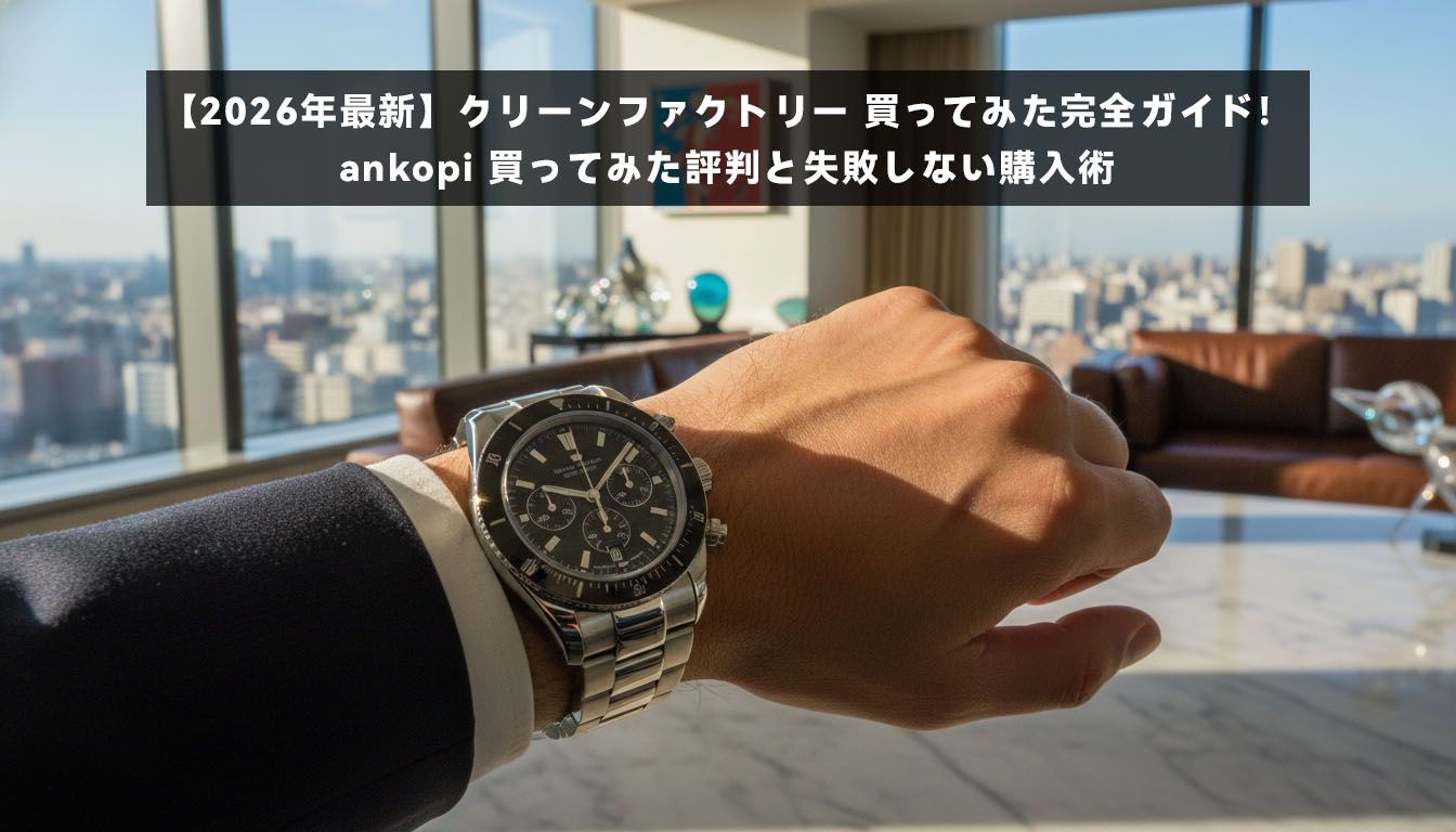 【2026年最新】クリーンファクトリー 買ってみた完全ガイド！ankopi 買ってみた評判と失敗しない購入術