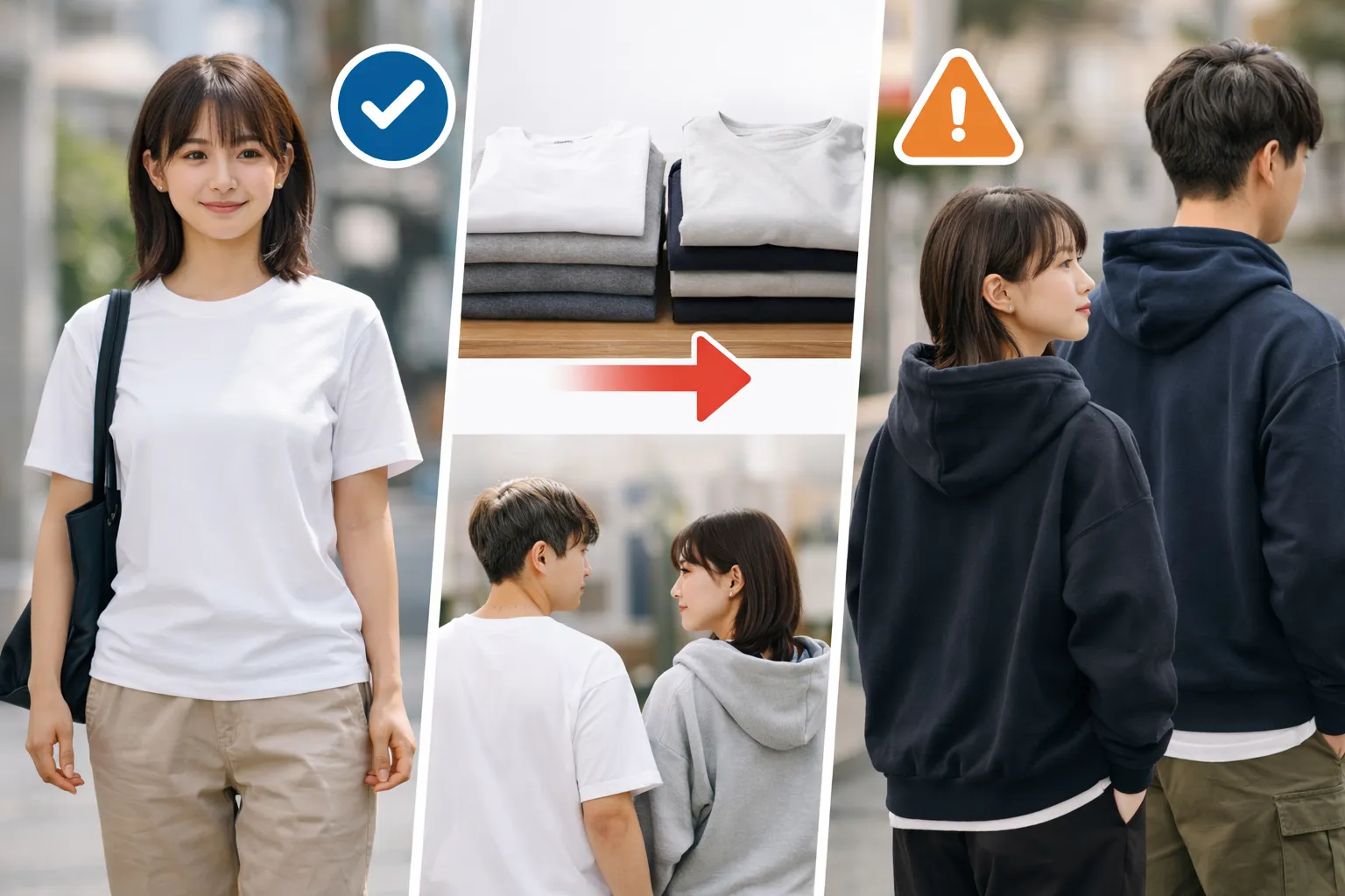 まず結論｜身長160cmならMサイズが基準、Lサイズは“目的があるとき”に選ぶ.webp