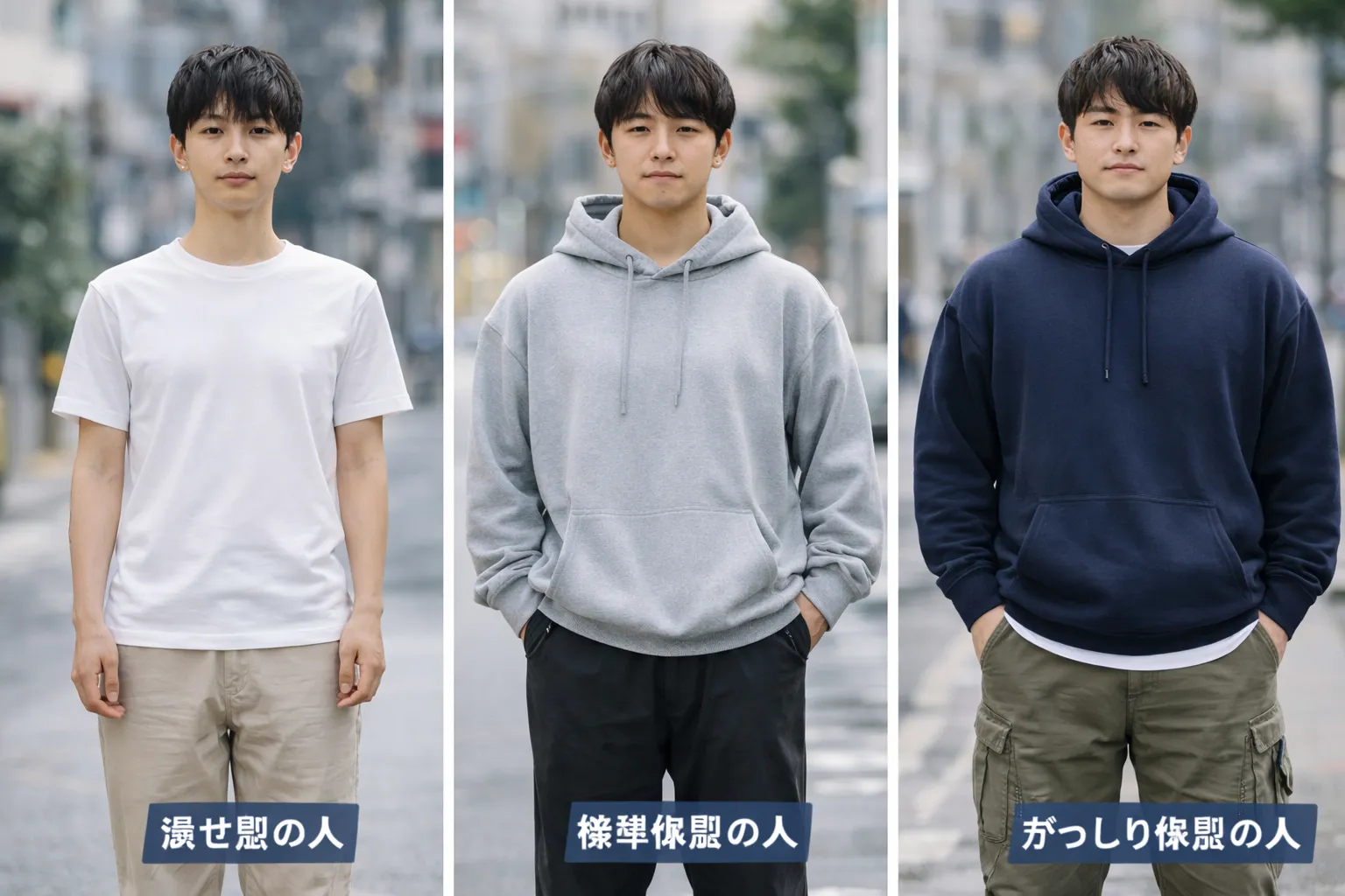 体型別｜160cmでMサイズが合いやすい人・Lサイズが合いやすい人.webp