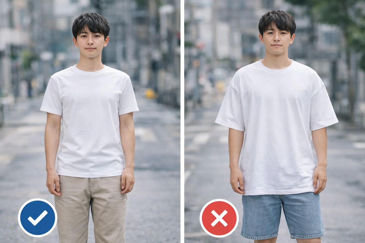 Tシャツのサイズ感｜160cmならM？L？.webp