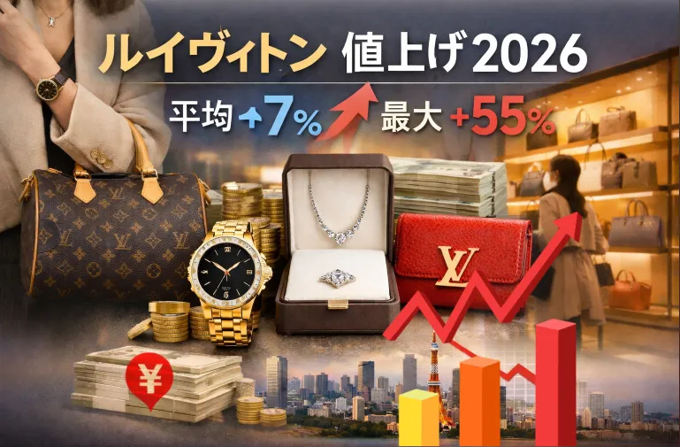 【公式発表】ルイヴィトン 2026年4月7日価格改定｜平均約7％値上げ・最大55％上昇の全詳細と対象商品一覧