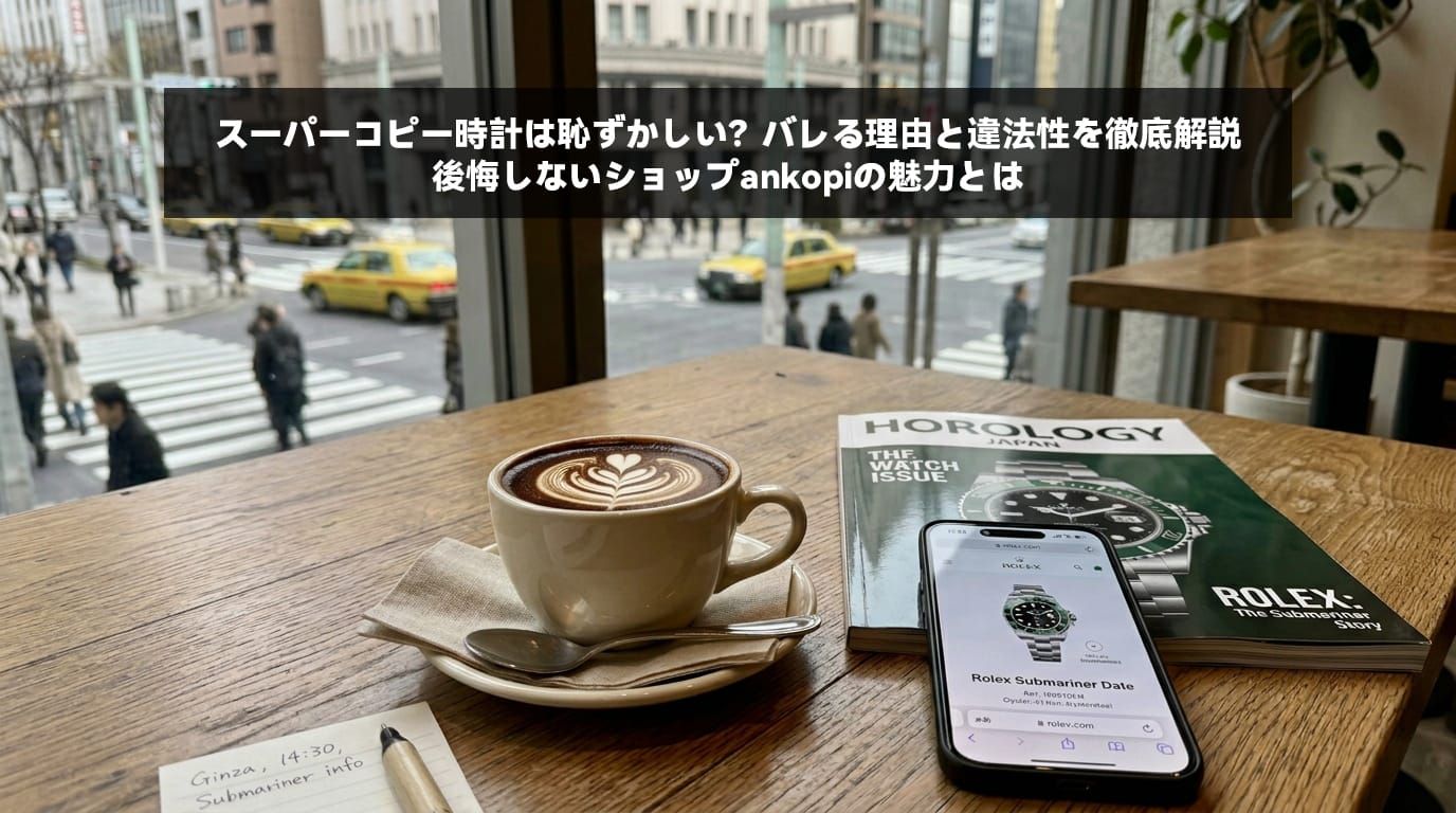スーパーコピー時計は恥ずかしい？バレる理由と違法性を徹底解説｜後悔しないショップankopiの魅力とは
