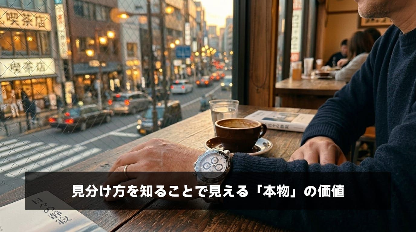 本物の価値を理解し時計ライフを楽しむ日本人男性の手元