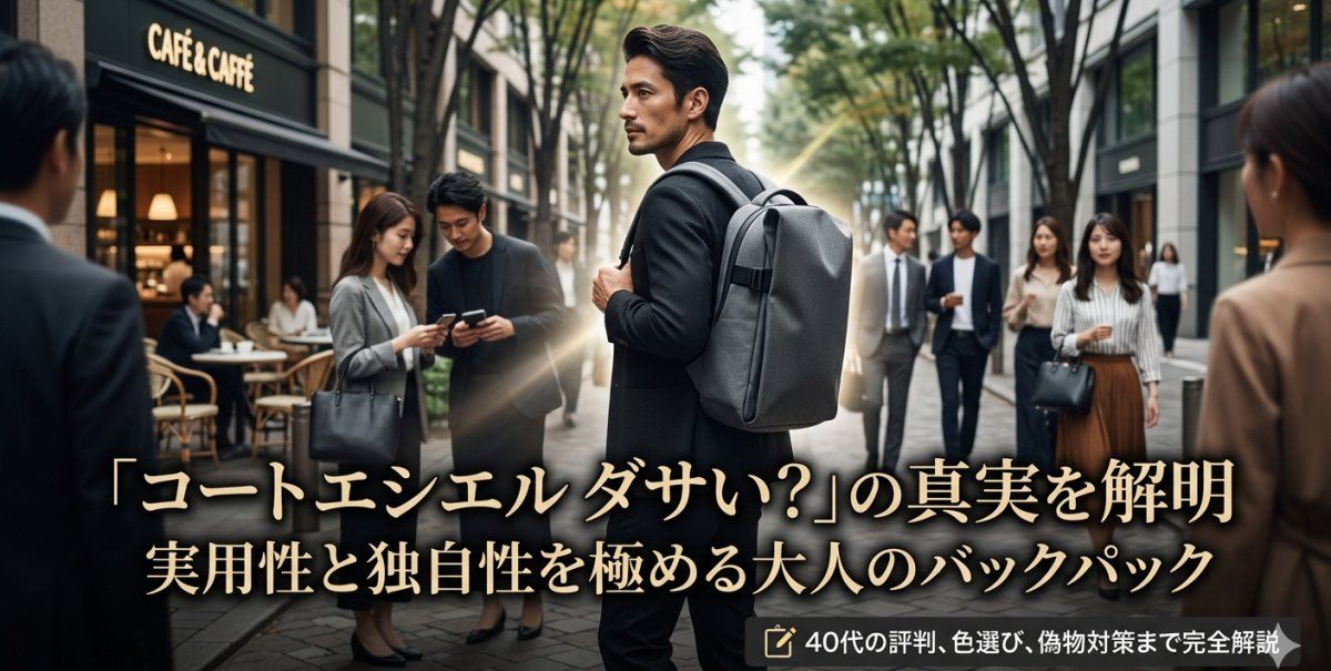 コートエシエルはダサいのか？40代の評判や使いにくいという噂の真相を徹底解説