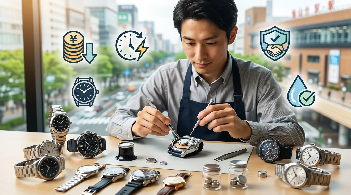 【2026年最新版】仙台で安くて安心！時計電池交換完全ガイド⌚💰｜ブランド別料金相場・おすすめ店・即日対応・防水チェックまで徹底比較