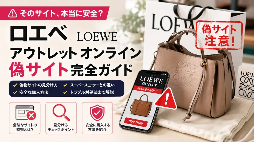 【2026年最新】ロエベ アウトレット オンラインは偽サイト？見分け方と安全な購入方法を徹底解説