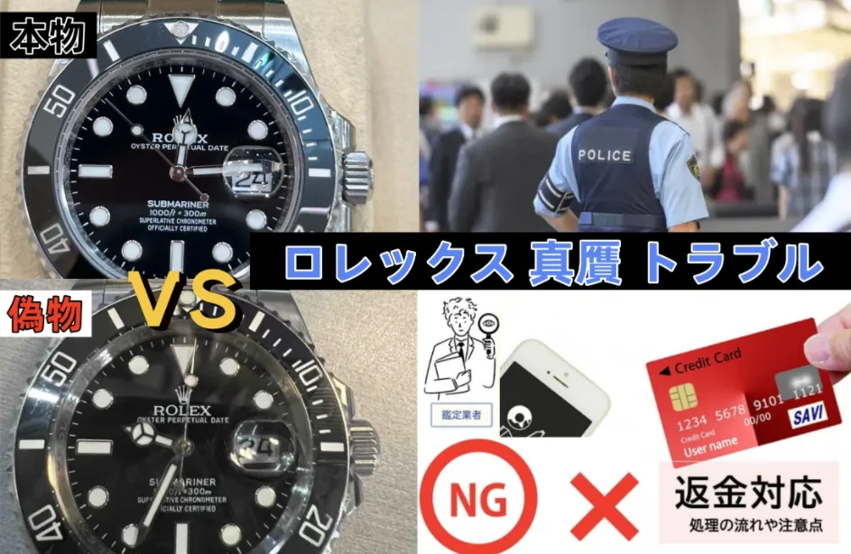 ロレックス真贋トラブル完全ガイド｜偽物・鑑定NG・返金・警察対応まで徹底解説【2026年最新版】