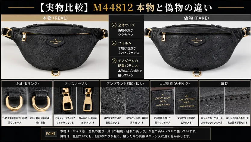 【実物比較】M44812 本物と偽物の違い.webp