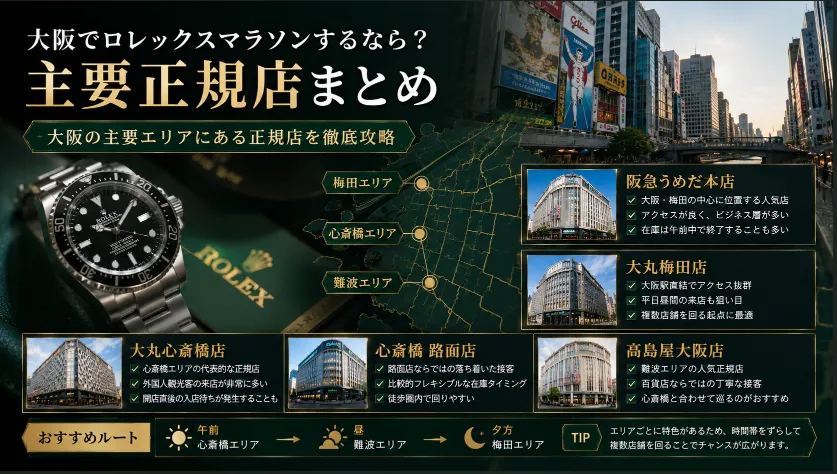 大阪でロレックスマラソンするなら？主要正規店まとめ.webp