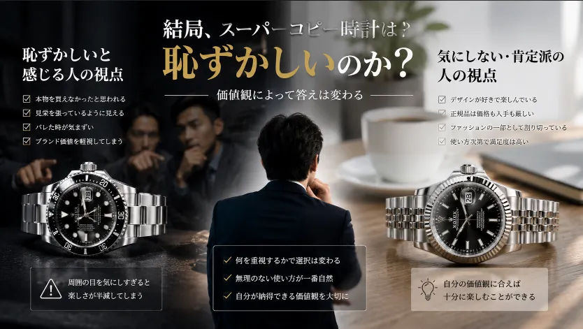 結局スーパーコピー時計は恥ずかしいのか.webp