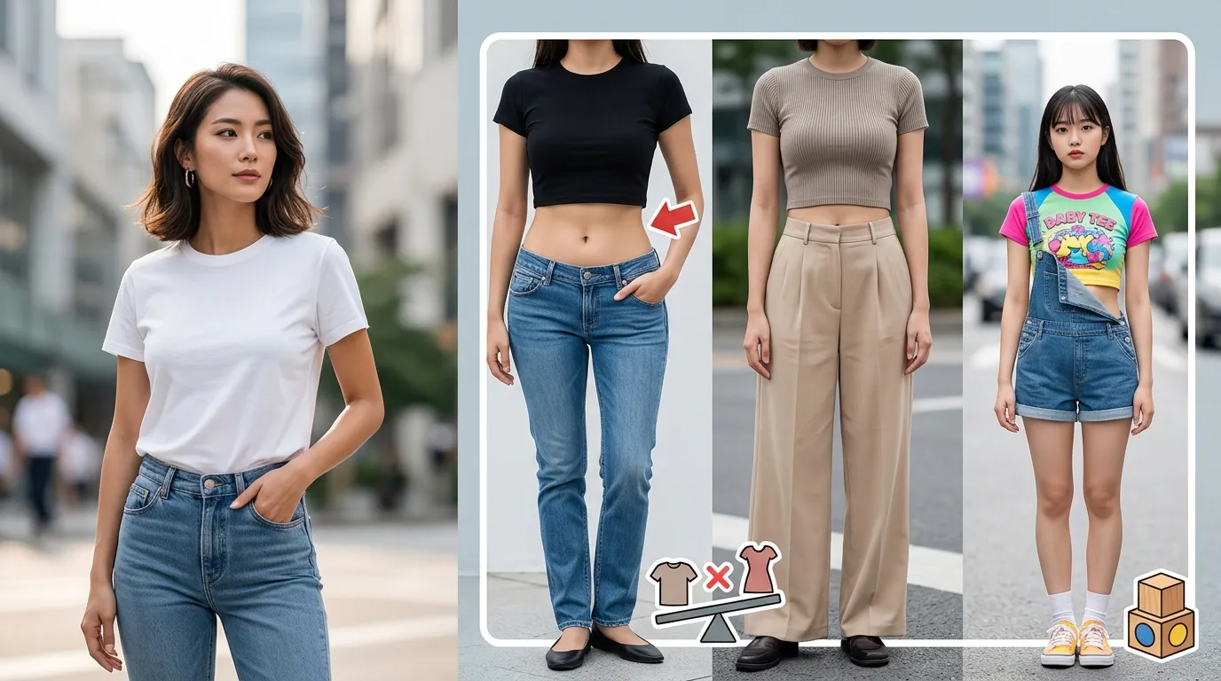 ① 丈が短いTシャツが難しく見える理由.webp