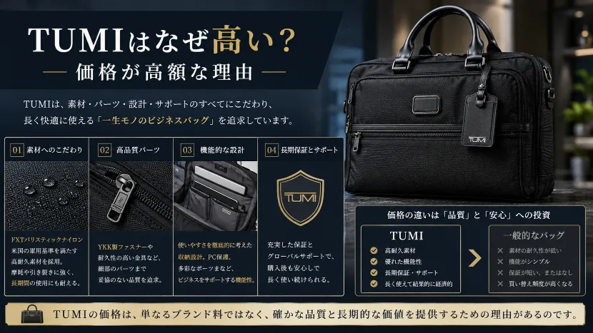 6. TUMIはなぜ高い？価格が高額な理由.webp