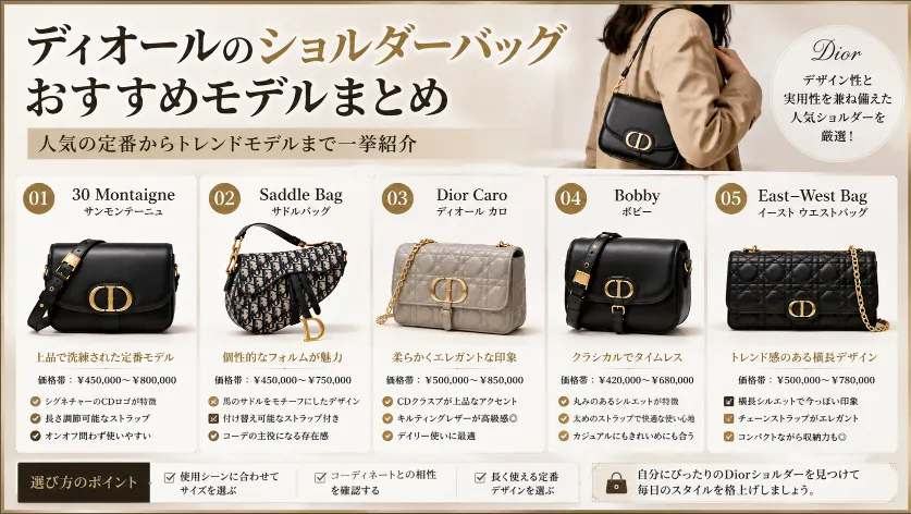 ⑥ ディオールのショルダーバッグおすすめモデルまとめ.webp