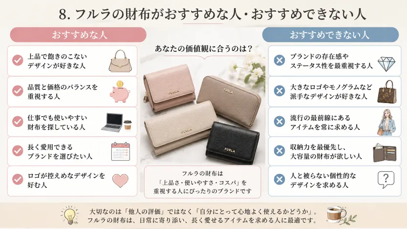 8. フルラの財布がおすすめな人・おすすめできない人.webp