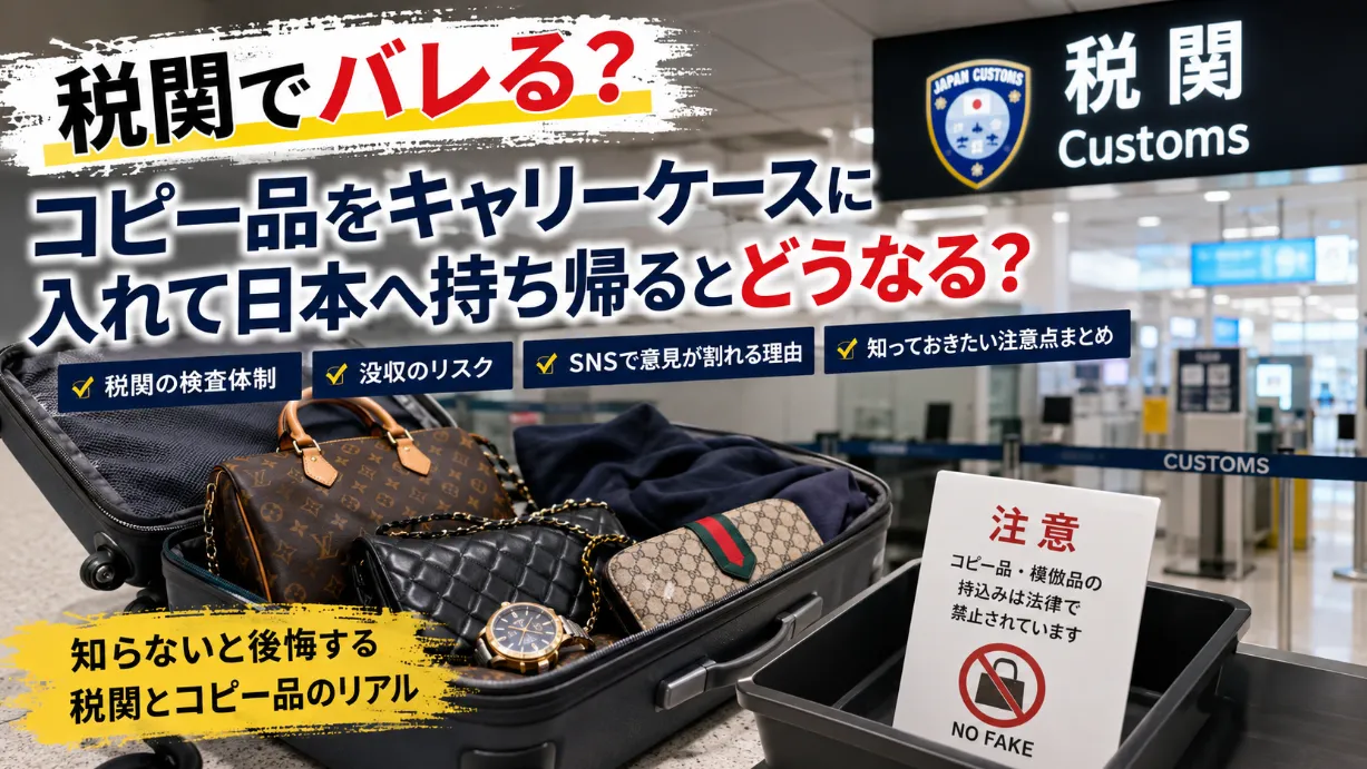 税関でコピー品のキャリーケースは本当に見つかる？没収・持ち帰り・空港検査で多い疑問をまとめて解説