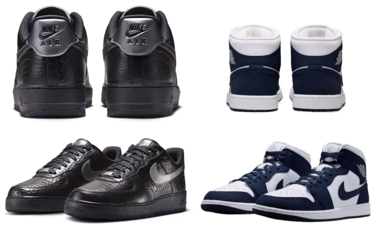 【2026年夏最新】ナイキ新作スニーカー速報｜エアフォース1 “Triple Black Croc”とエアジョーダン1 MID “Obsidian”を徹底解説