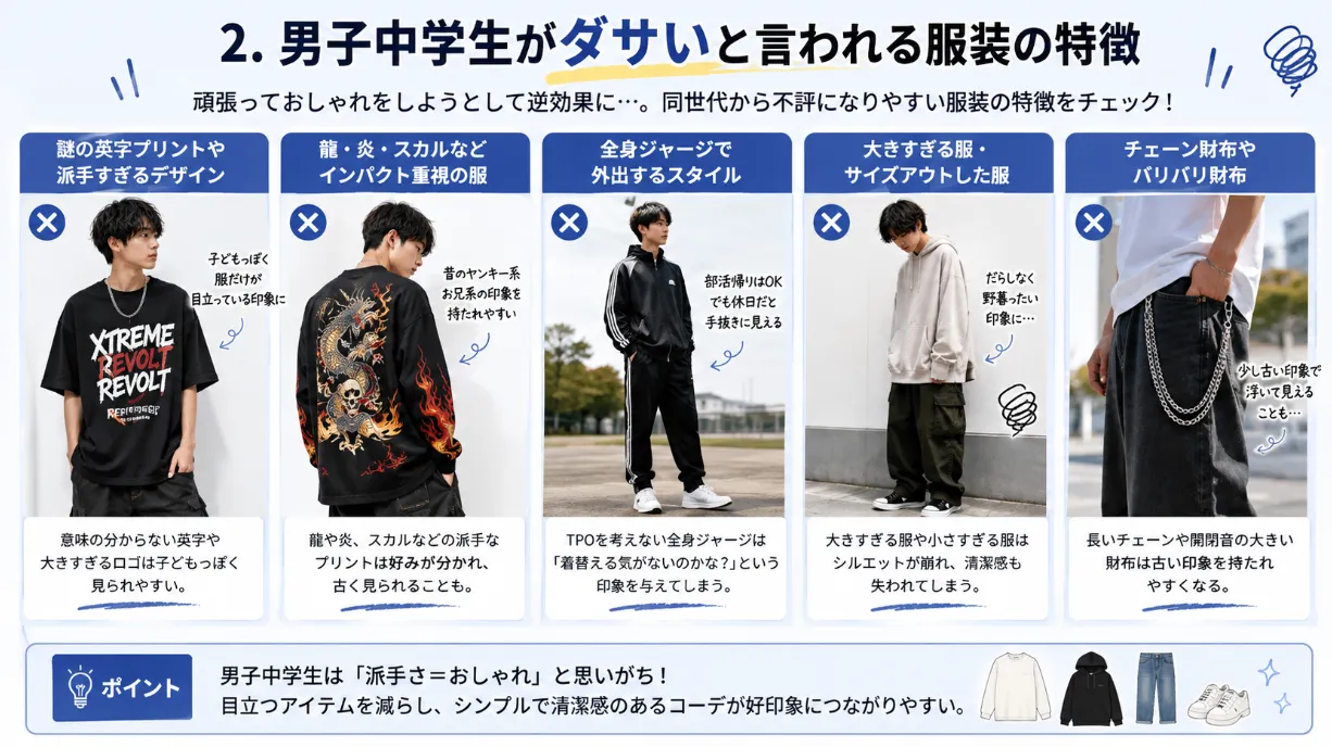 2.男子中学生がダサいと言われる服装の特徴.webp