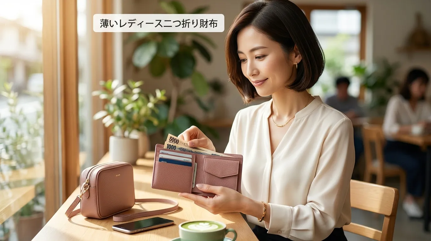 ⑥ 人気の薄いレディース二つ折り財布を選ぶ基準.webp