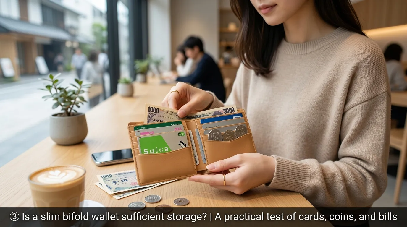 ③ 薄型二つ折り財布でも収納力は足りる？.webp