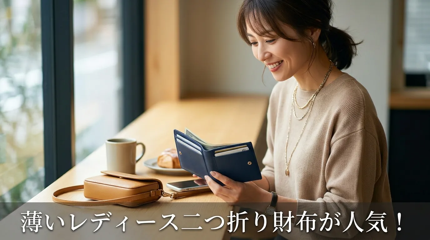 ① なぜ今、薄いレディース二つ折り財布が人気なのか？.webp